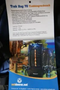 Outdoorer.net Trek Bag 70 Rucksack Vorstellung - Rucksack Kaufberatung